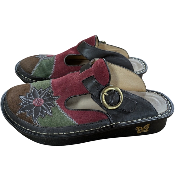 Alegria Shoes - Alegria Gracie Rocker Clogs Suede Size 38
